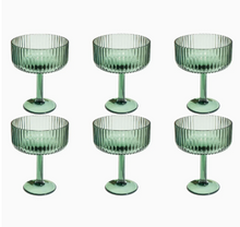Load image into Gallery viewer, Mesa Coupe Shatter Resistant Plastic Drinkware Collection: Blue/Sage