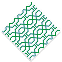 Load image into Gallery viewer, WH Paper Cocktail Napkins | Green Trellis