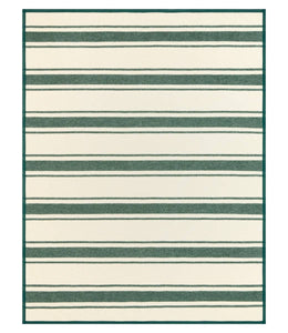 Dockside Stripe Evergreen Blanket: Original