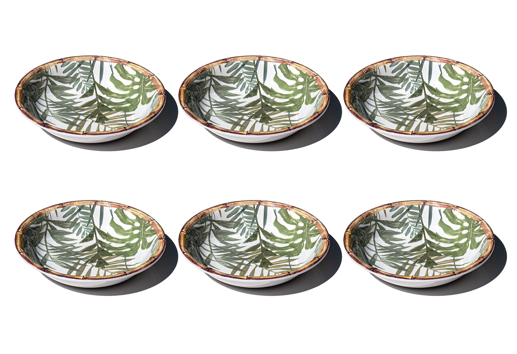Rainforest Palm Microwavable Melamine Dinnerware Collection: Dinner Plate