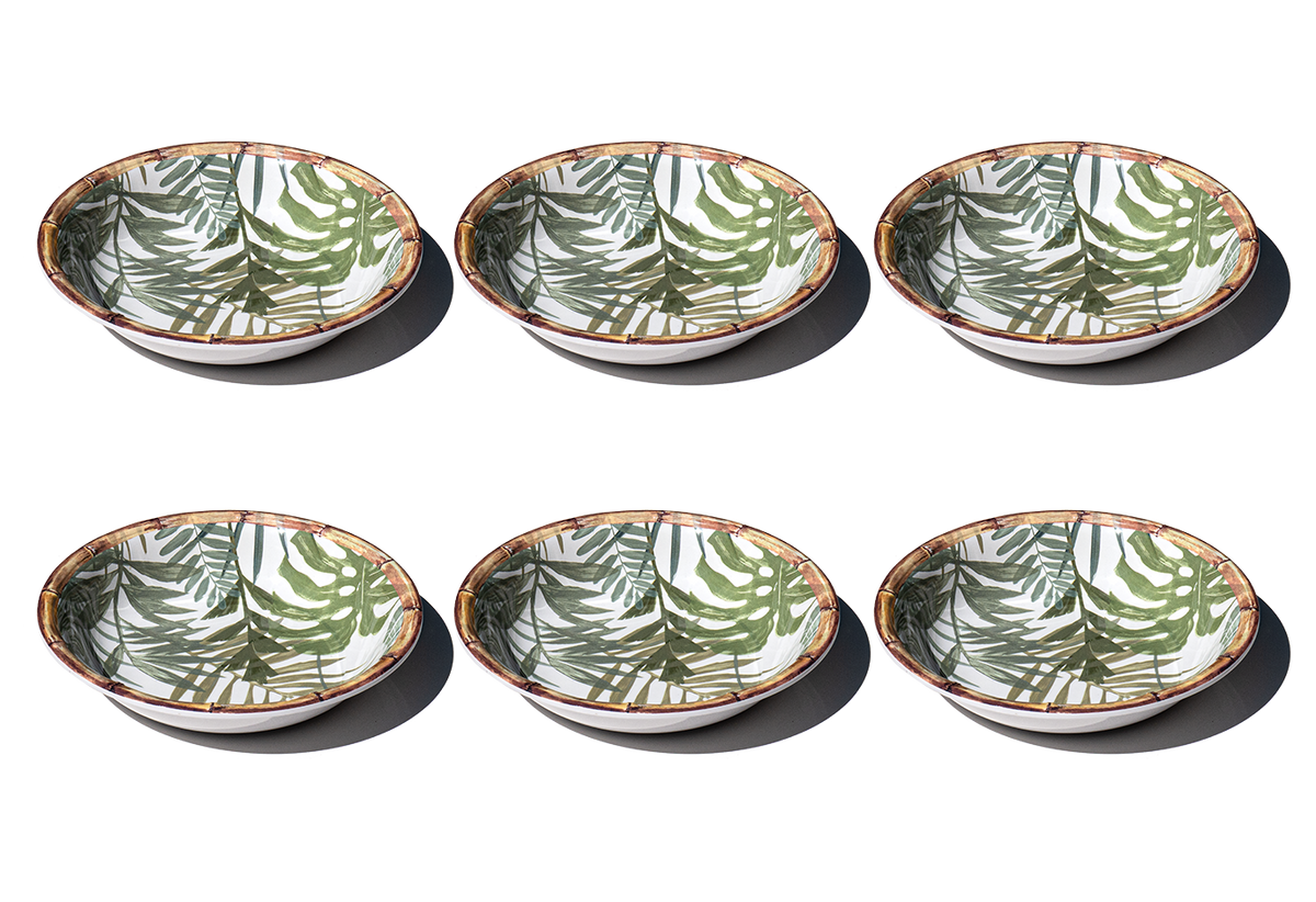 Rainforest Palm Microwavable Melamine Dinnerware Collection: Dinner Plate