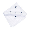 Coastal Navy Crab Hemstitch Napkins/ Set of 4