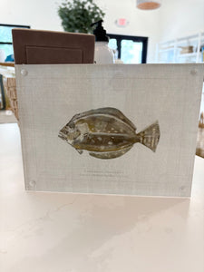 "Southern Flounder Fish" 6"x8" framed print by Ryan Beck