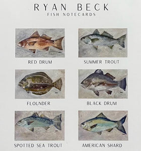 Fish Print set of 6