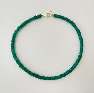 Natural Green Onyx Heshi Necklace