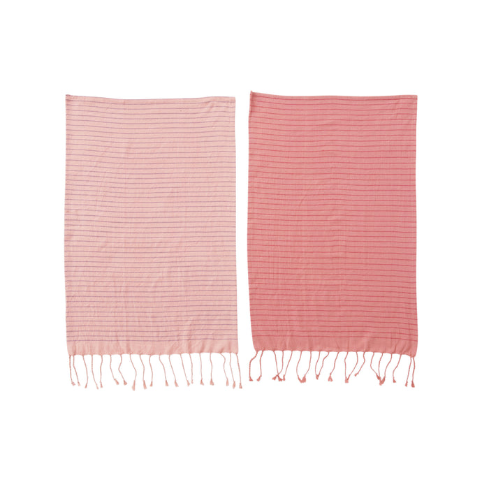 Turkish Tea Towel w/ Stripe and Fringe