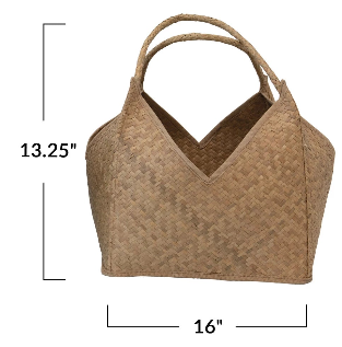 Hand-woven Seagrass Square Baskets