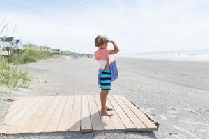 Kids 3 Color Surf Hooded Beach Towel