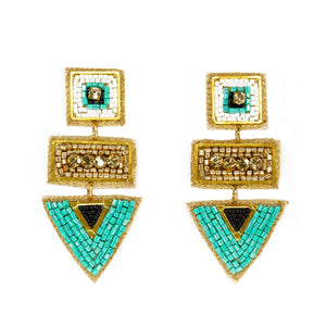 Bay Street Earrings in Turquoise