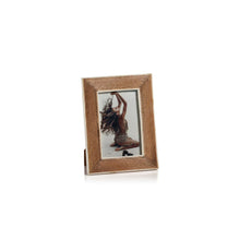 Load image into Gallery viewer, Ribbed Mango Wood Frame w/ White Bone Border