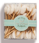 Seashell Hors D'Oeuvre Picks in Gift Box