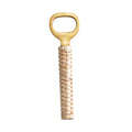 Brass Bottle Opener with Bamboo Wrapped Handle