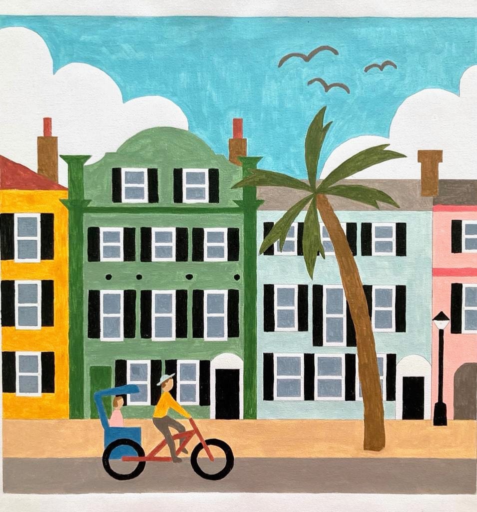"Rainbow Row" Paint by Numbers Kit