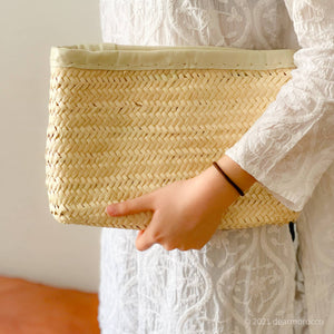 Moroccan Palm Leaf Clutch/ Shirakaba