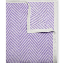 Load image into Gallery viewer, Harborview Herringbone Lavender Blanket