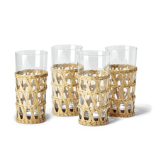 Load image into Gallery viewer, Woven Lattice Drinking Glasses (Set of 4)