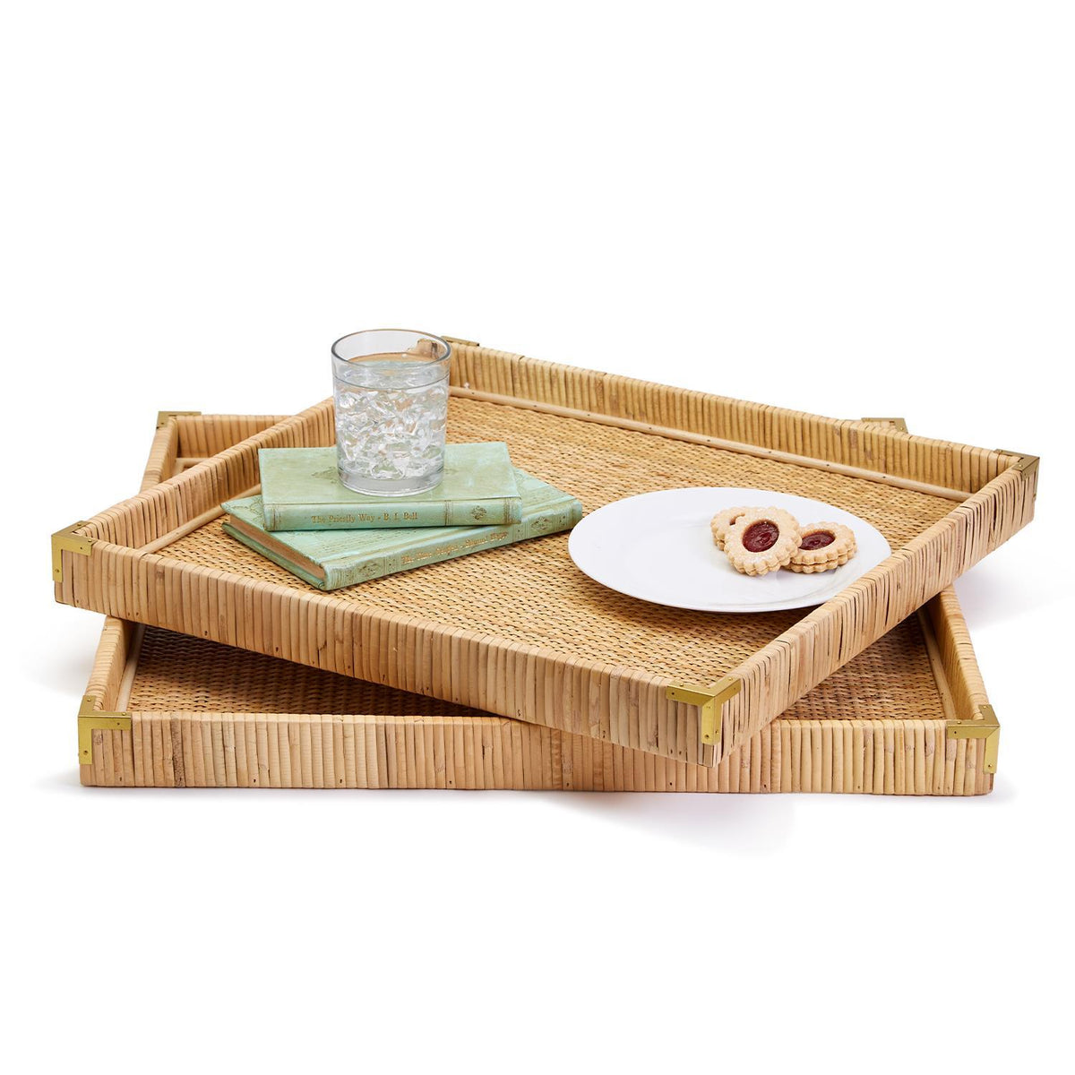 Rattan Square Trays