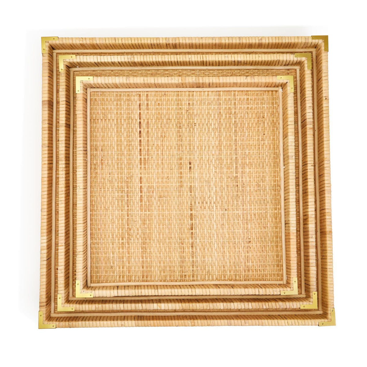 Rattan Square Trays