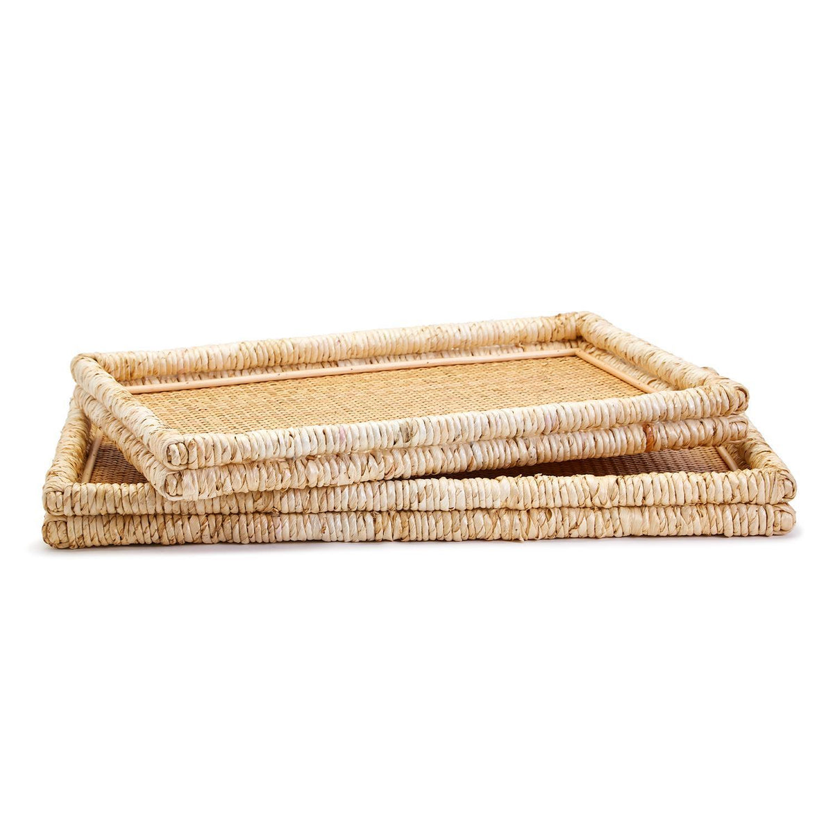 Rattan and Corn Bract Leaf Trays