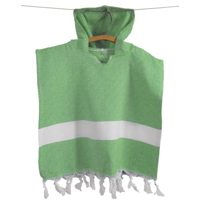 Kids Solid Band Surf Hooded Beach Towel