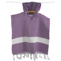 Kids Solid Band Surf Hooded Beach Towel