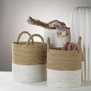 Two Tone Seagrass Baskets