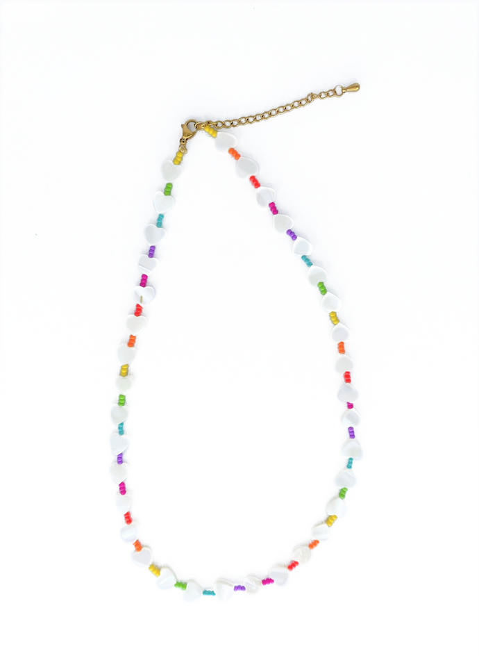 Rainbow Heart Necklace