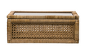 Rattan Box with Glass Lid