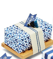 Indigo Scented Soap with Bamboo Tray.