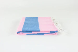 Turkish Towel/ Blue and Pink