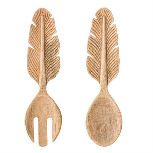 Hand Carved Salad Servers