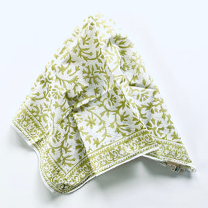 Luxury Block Print Casual Bandana Napkins  (SOLD IN 4)