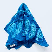 Luxury Block Print Casual Bandana Napkins  (SOLD IN 4)