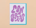 "Bubble Congrats" Letterpress Greeting Card