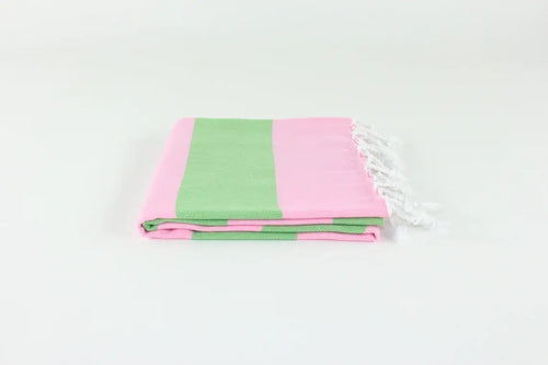 Turkish Towel/ Pink and Green